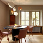 Valentina Round Pendant Light, Metal, 6 Color, 7.8″/11.8″
