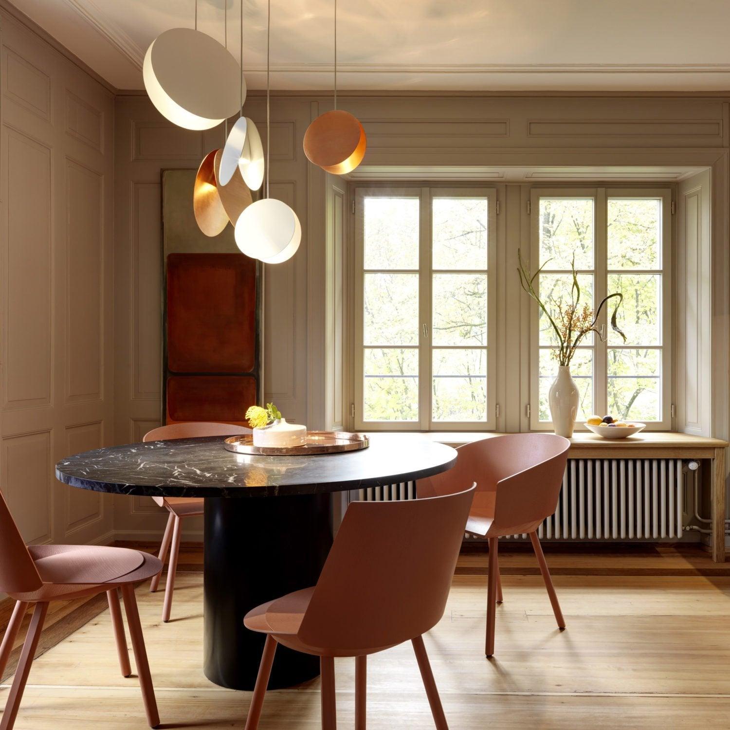 Valentina Round Pendant Light, Metal, 6 Color, 7.8″/11.8″