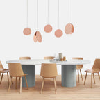 Valentina Round Pendant Light, Metal, 6 Color, 7.8″/11.8″