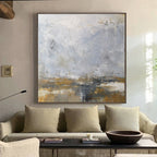 Neutral Tone Landscape Abstract Oil Painting