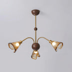 Beyona Amber Glass Chandelier