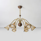 Beyona Amber Glass Chandelier