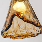 Beyona Amber Glass Chandelier