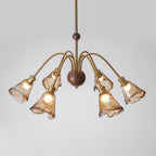 Beyona Amber Glass Chandelier