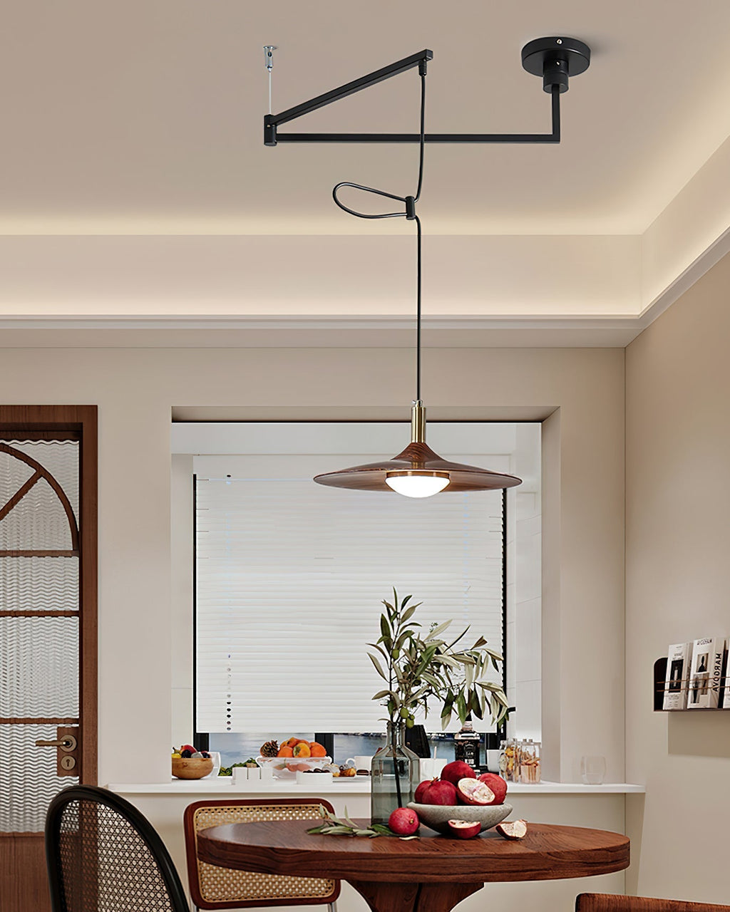 Veylo Adjustable Swing Arm Pendant Light