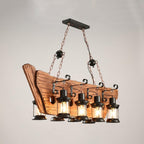 Aurzorir Vintage Wood Chandelier
