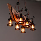 Aurzorir Vintage Wood Chandelier