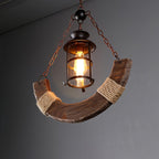 Aurzorir Vintage Wood Chandelier