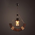 Aurzorir Vintage Wood Chandelier