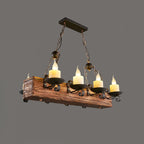 Aurzorir Vintage Wood Chandelier