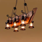 Aurzorir Vintage Wood Chandelier