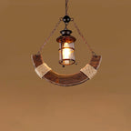 Aurzorir Vintage Wood Chandelier