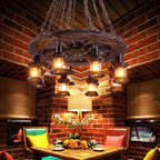 Aurzorir Vintage Wood Chandelier