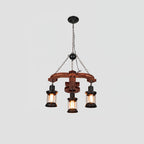 Aurzorir Vintage Wood Chandelier