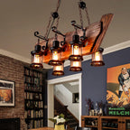 Aurzorir Vintage Wood Chandelier