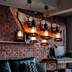 Aurzorir Vintage Wood Chandelier