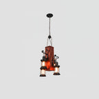 Aurzorir Vintage Wood Chandelier