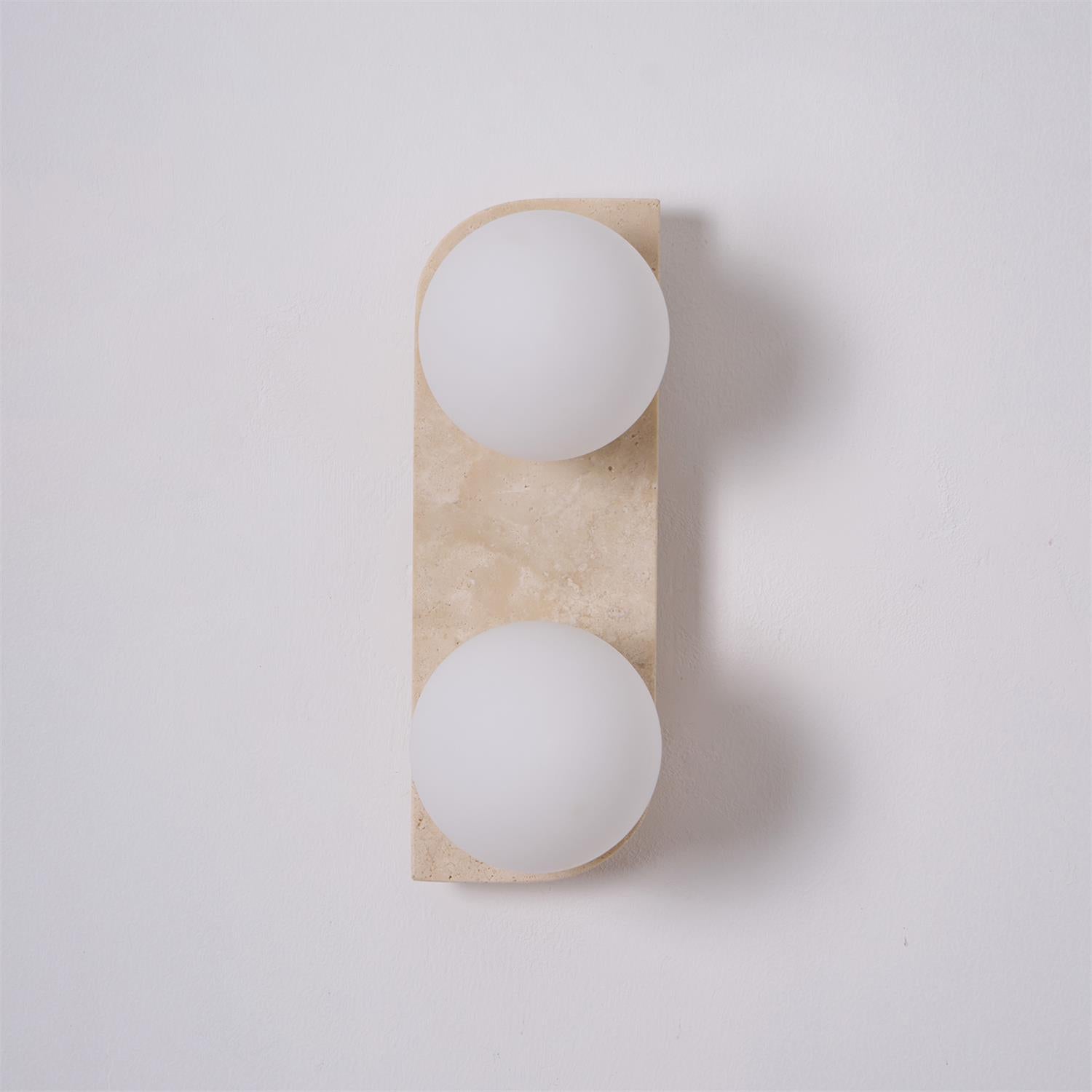 Alsilis Wall Light Minimalist in Travertine - Kingsley Beaumont