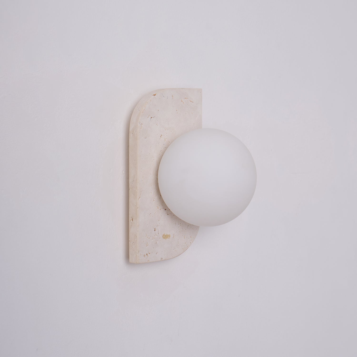 Alsilis Wall Light Minimalist in Travertine - Kingsley Beaumont