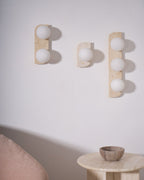 Alsilis Wall Light Minimalist in Travertine - Kingsley Beaumont