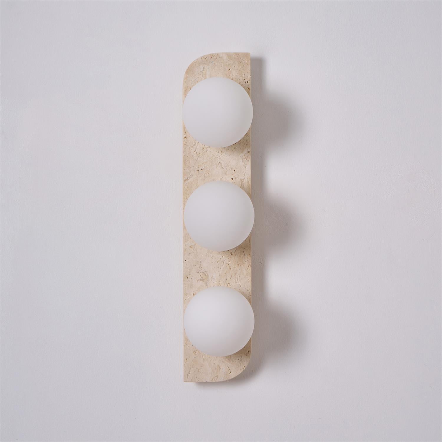 Alsilis Wall Light Minimalist in Travertine - Kingsley Beaumont
