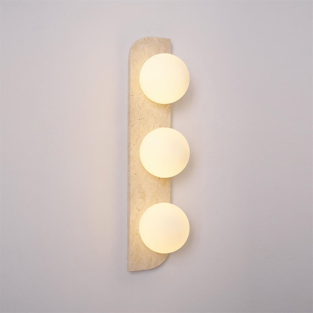 Alsilis Wall Light Minimalist in Travertine - Kingsley Beaumont