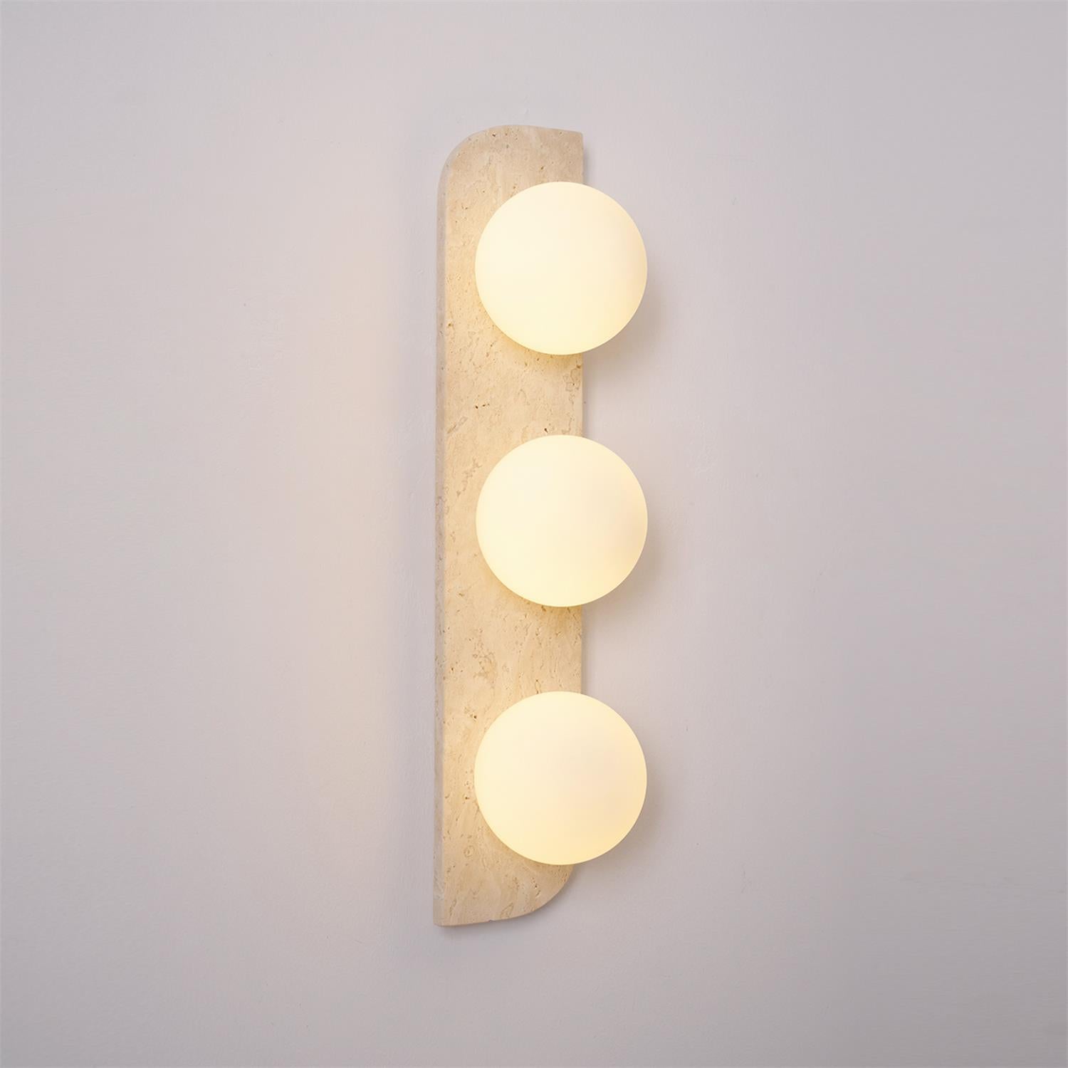 Alsilis Wall Light Minimalist in Travertine - Kingsley Beaumont