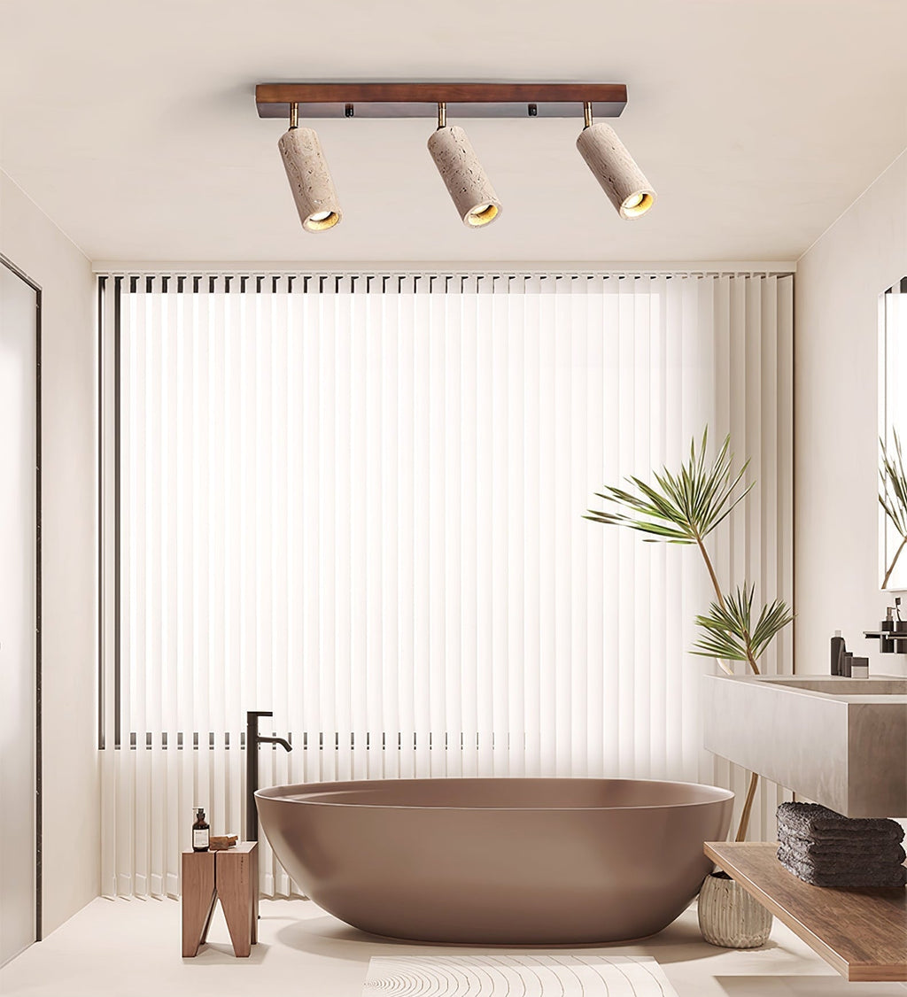 Eurliryra Multi-Cylinder Travertine Track Light