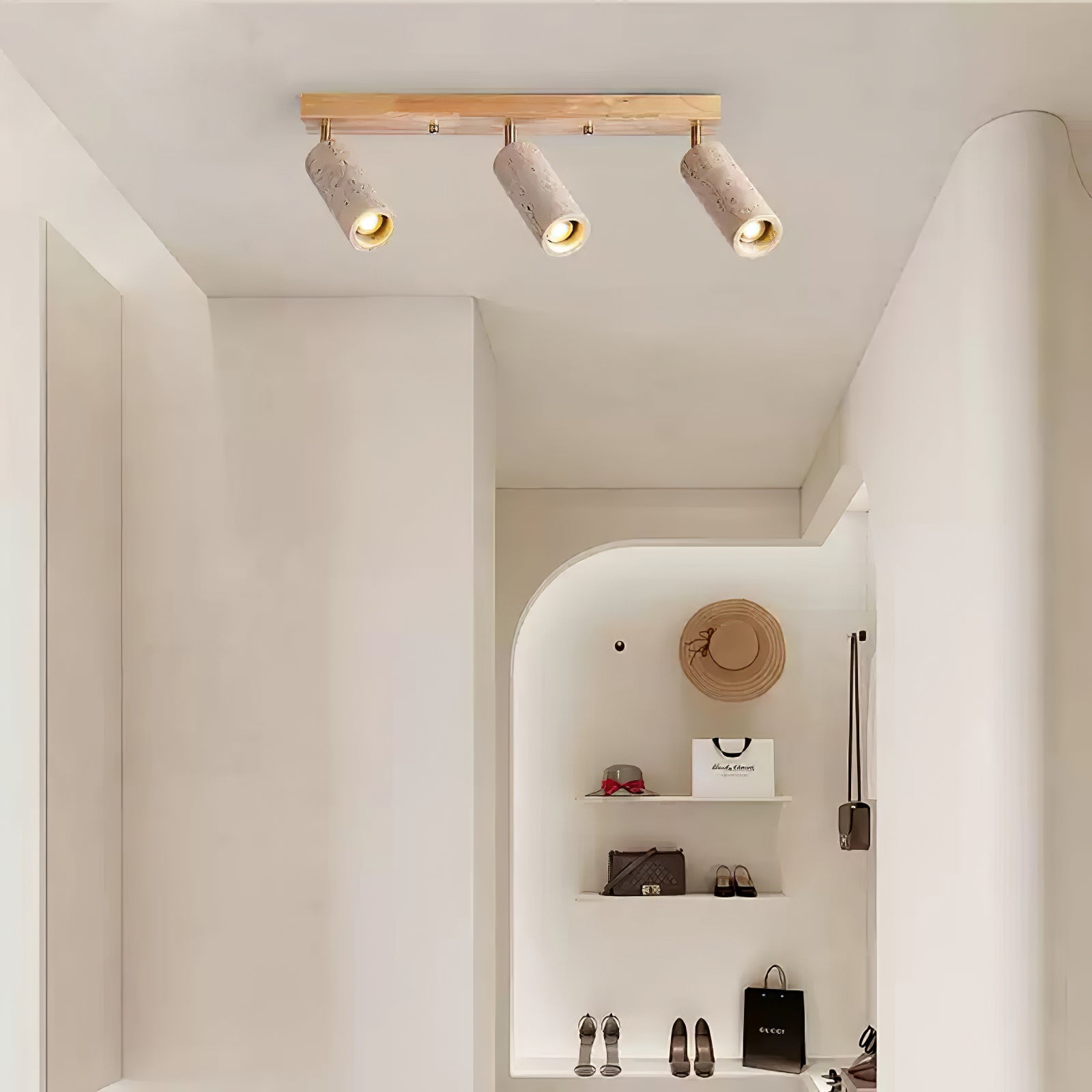 Eurliryra Multi-Cylinder Travertine Track Light
