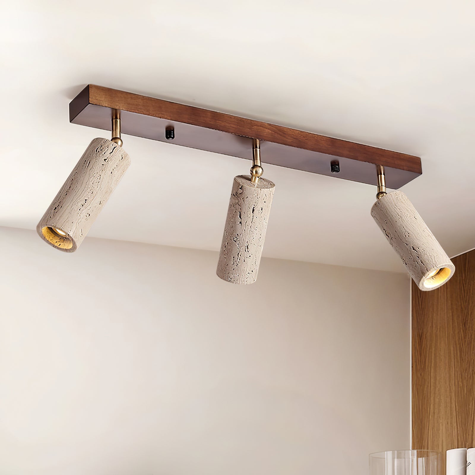 Eurliryra Multi-Cylinder Travertine Track Light