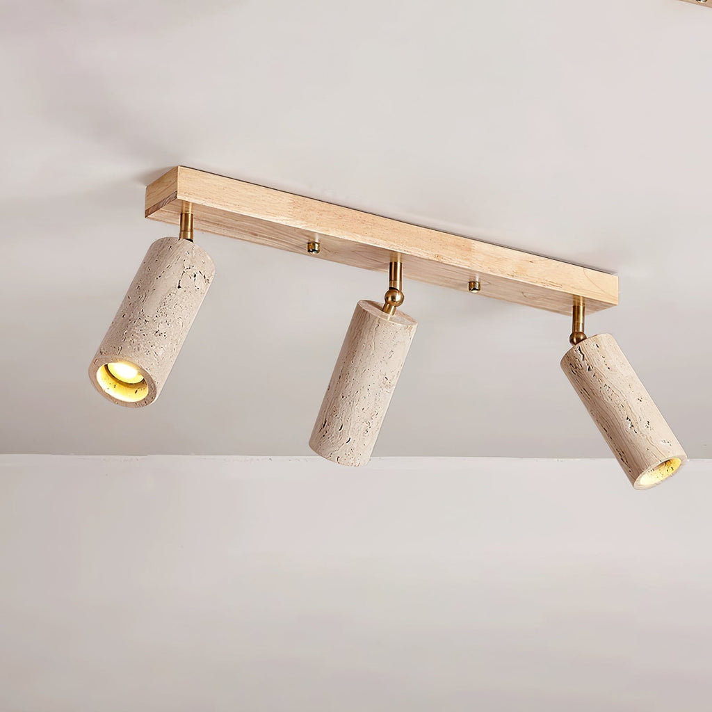 Eurliryra Multi-Cylinder Travertine Track Light