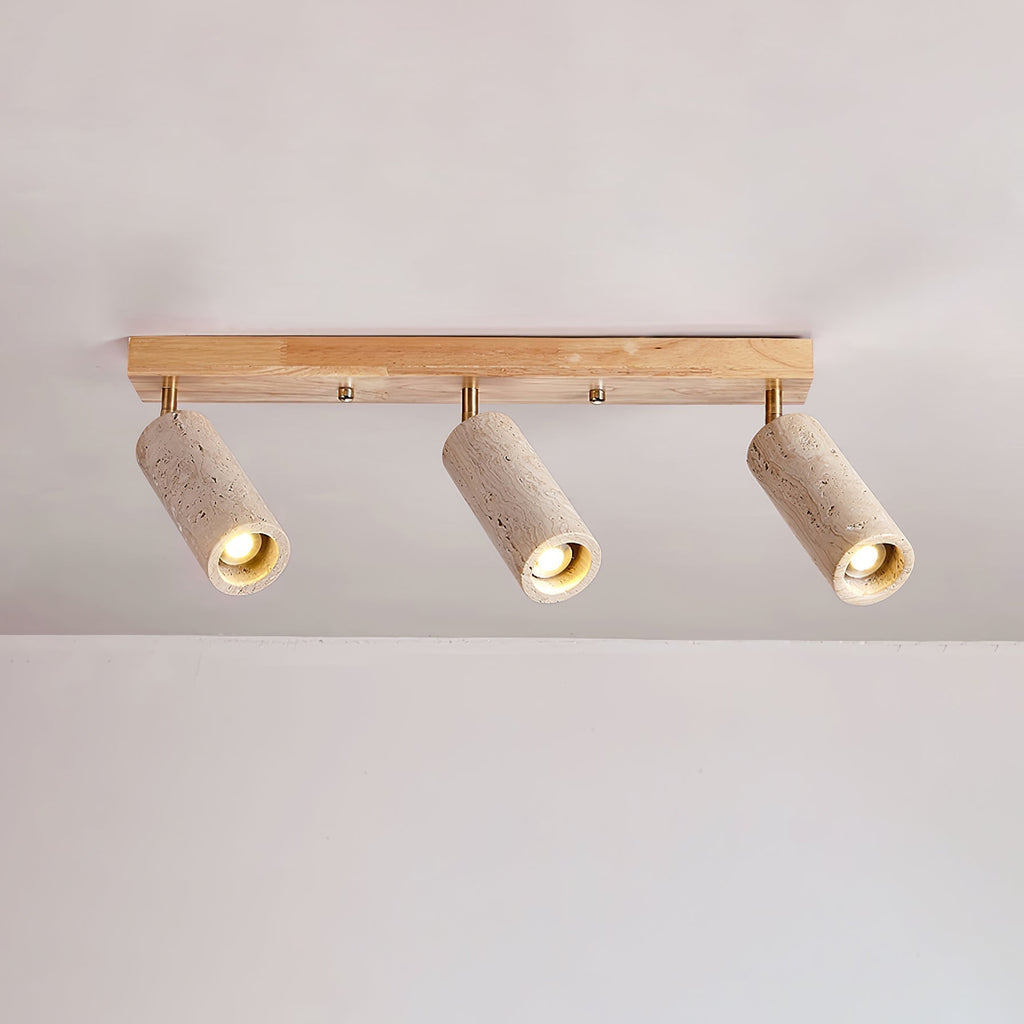 Eurliryra Multi-Cylinder Travertine Track Light
