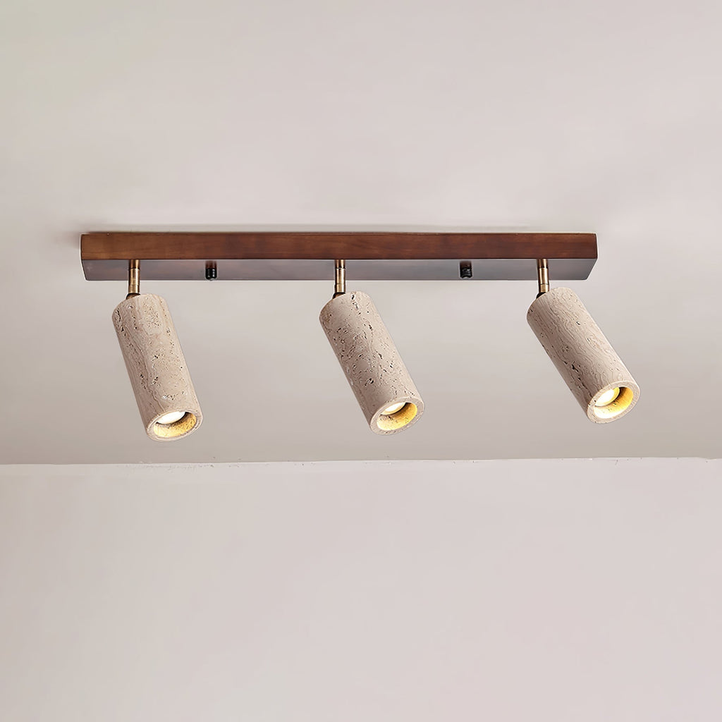 Eurliryra Multi-Cylinder Travertine Track Light