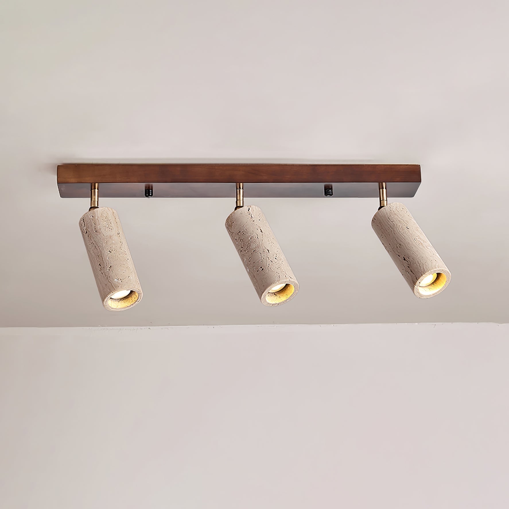 Eurliryra Multi-Cylinder Travertine Track Light