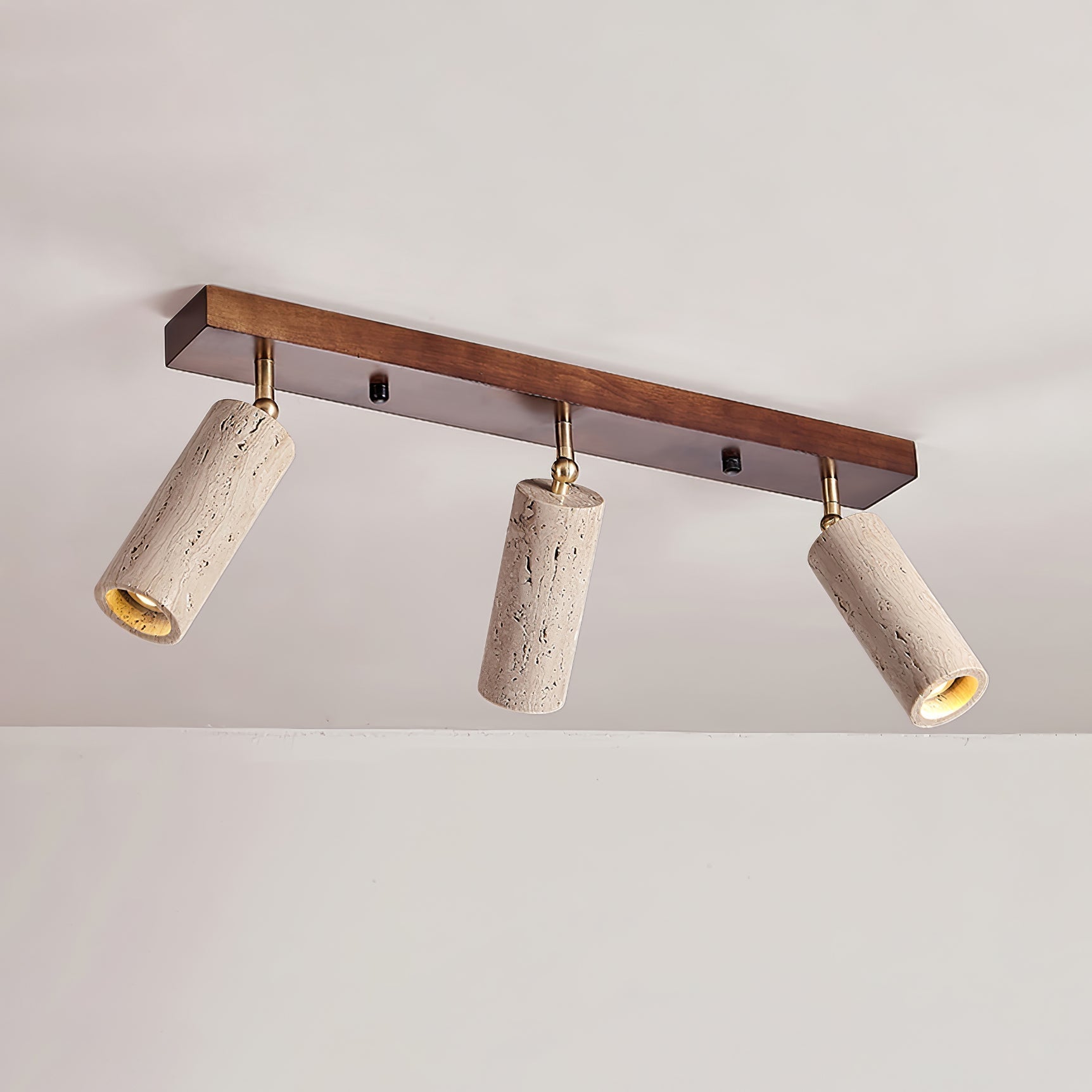 Eurliryra Multi-Cylinder Travertine Track Light