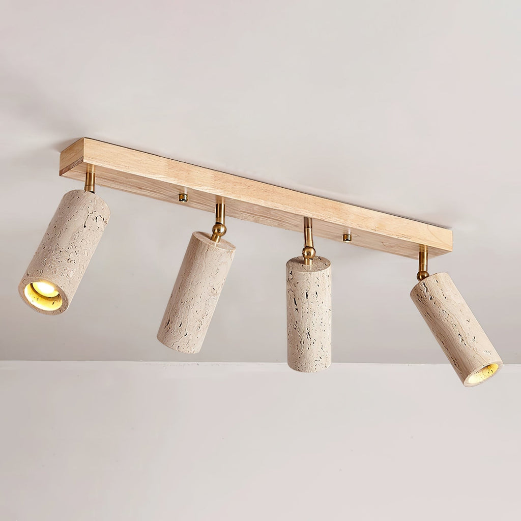 Eurliryra Multi-Cylinder Travertine Track Light