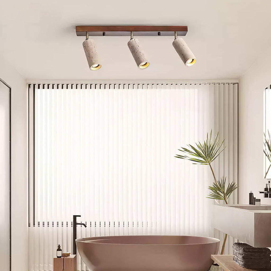 Eurliryra Multi-Cylinder Travertine Track Light