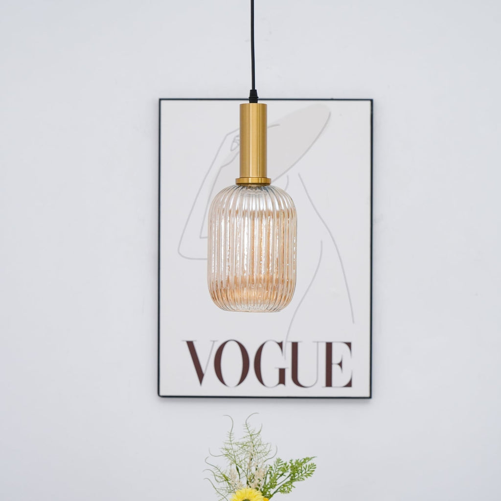 Elara Ribbed Pendant Lamp