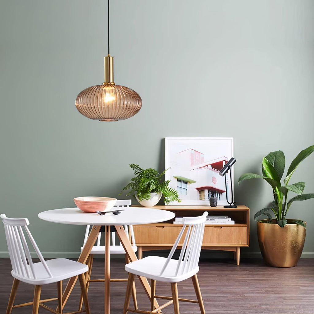 Elara Ribbed Pendant Lamp