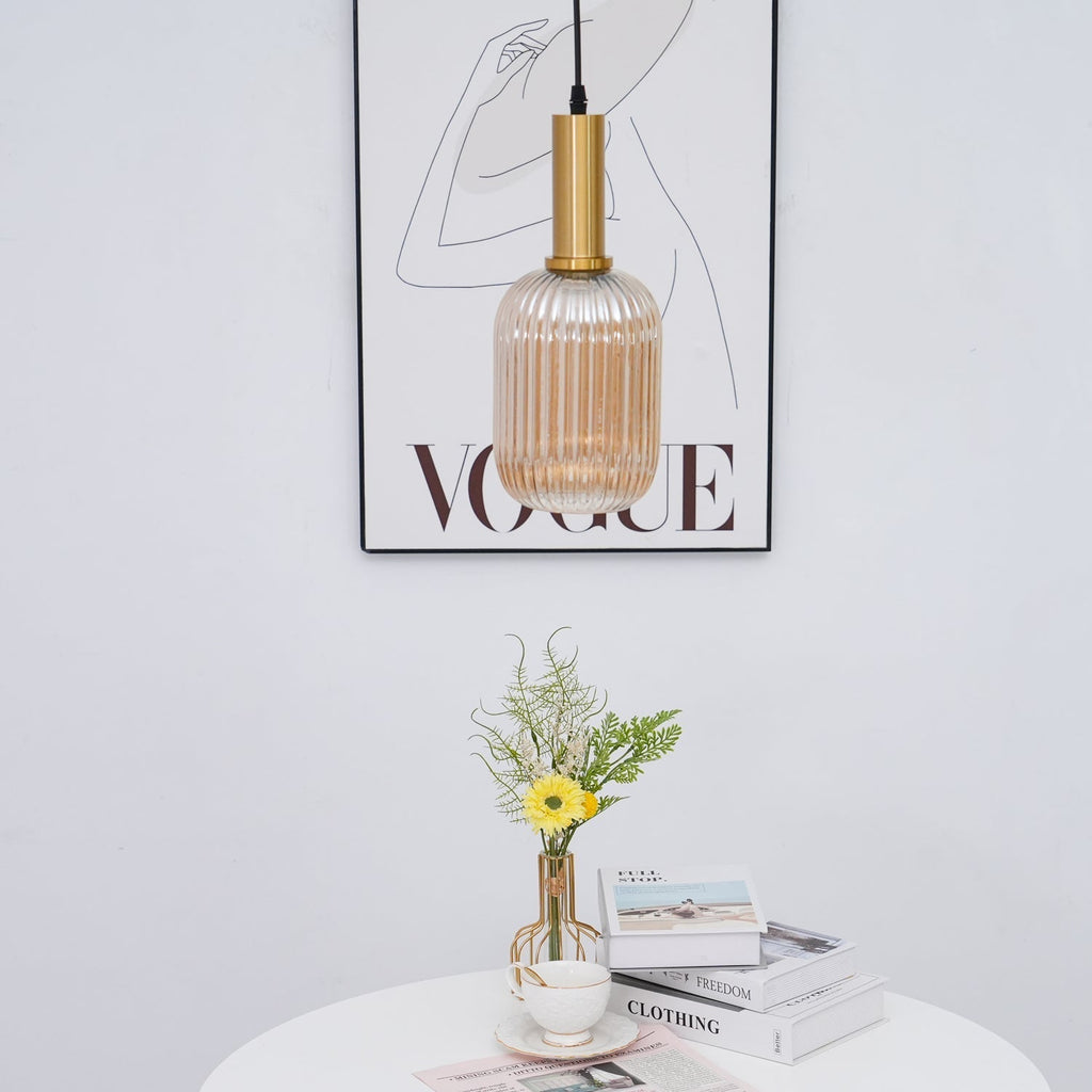 Elara Ribbed Pendant Lamp