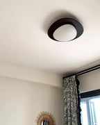 Ceiling Light Wood and Oval Shade Minimalist Natural