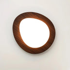 Ceiling Light Wood and Oval Shade Minimalist Natural