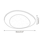 Ceiling Light Wood and Oval Shade Minimalist Natural