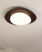 Ceiling Light Wood and Oval Shade Minimalist Natural