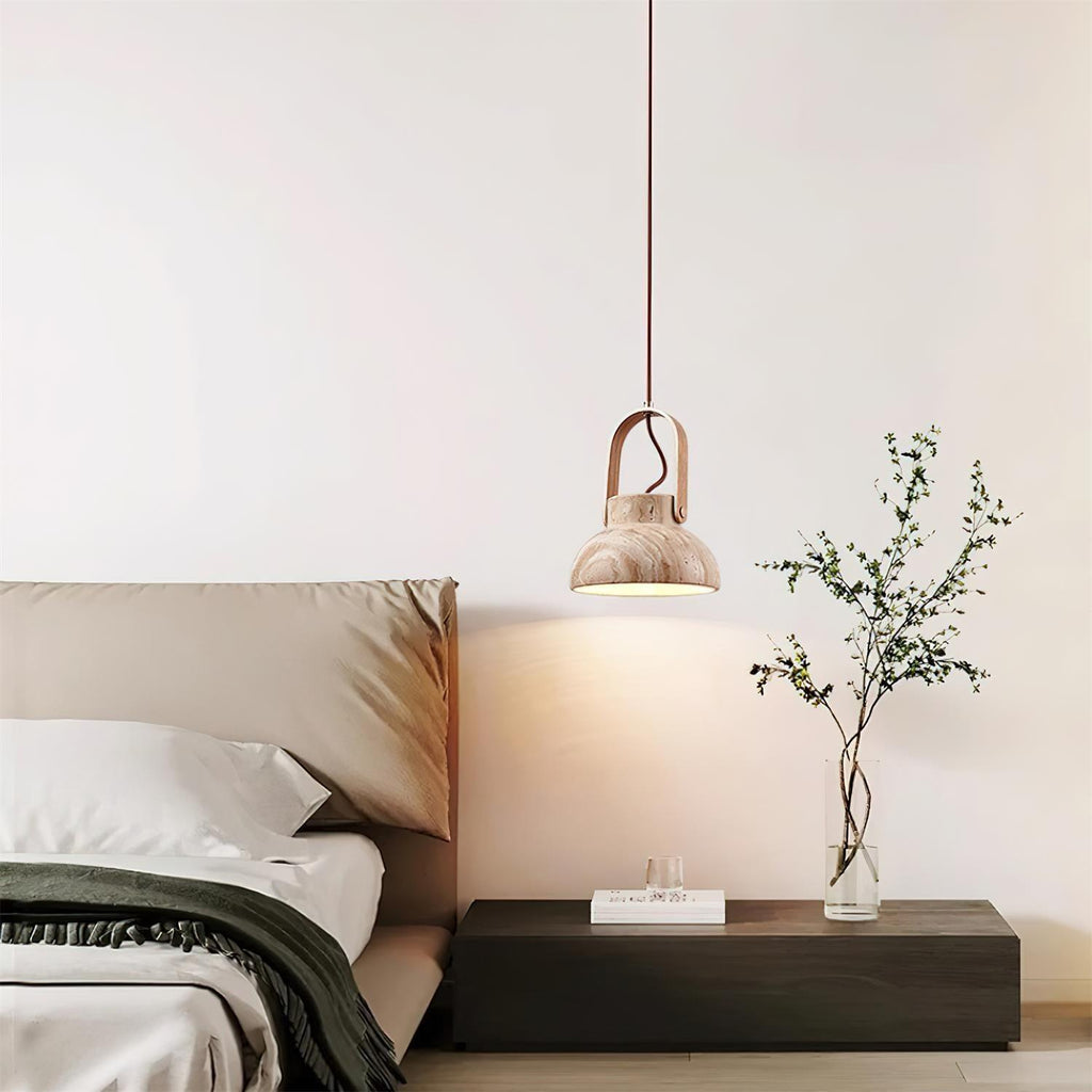 Cesta  Travertine Pendant Light