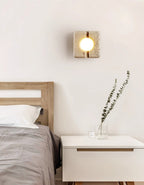 Olvenan Square Travertine Wall Light