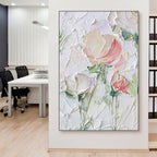Textured Impasto Floral Painting