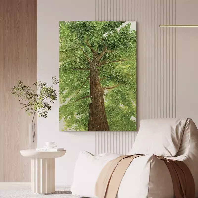 Majestic Oak Tree from Below Painting