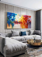 Vibrant Colorful Impasto Landscape Oil Painting