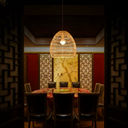 Muto Design Retro LED Pendant Light Black/Wood Wood Bedroom/Living Room/Study Room/Hall